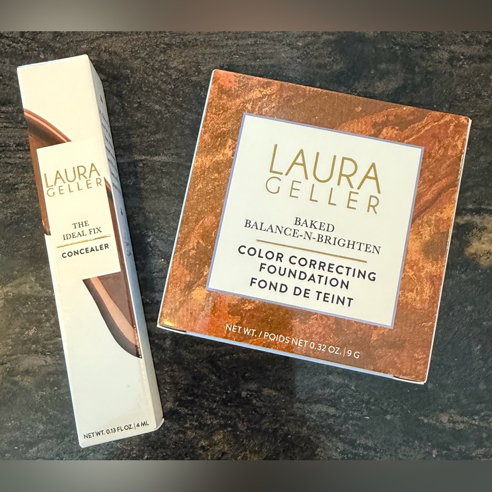 Laura Geller Baked Balance-N-Brighten foundation and The Ideal Fix concealer duo
